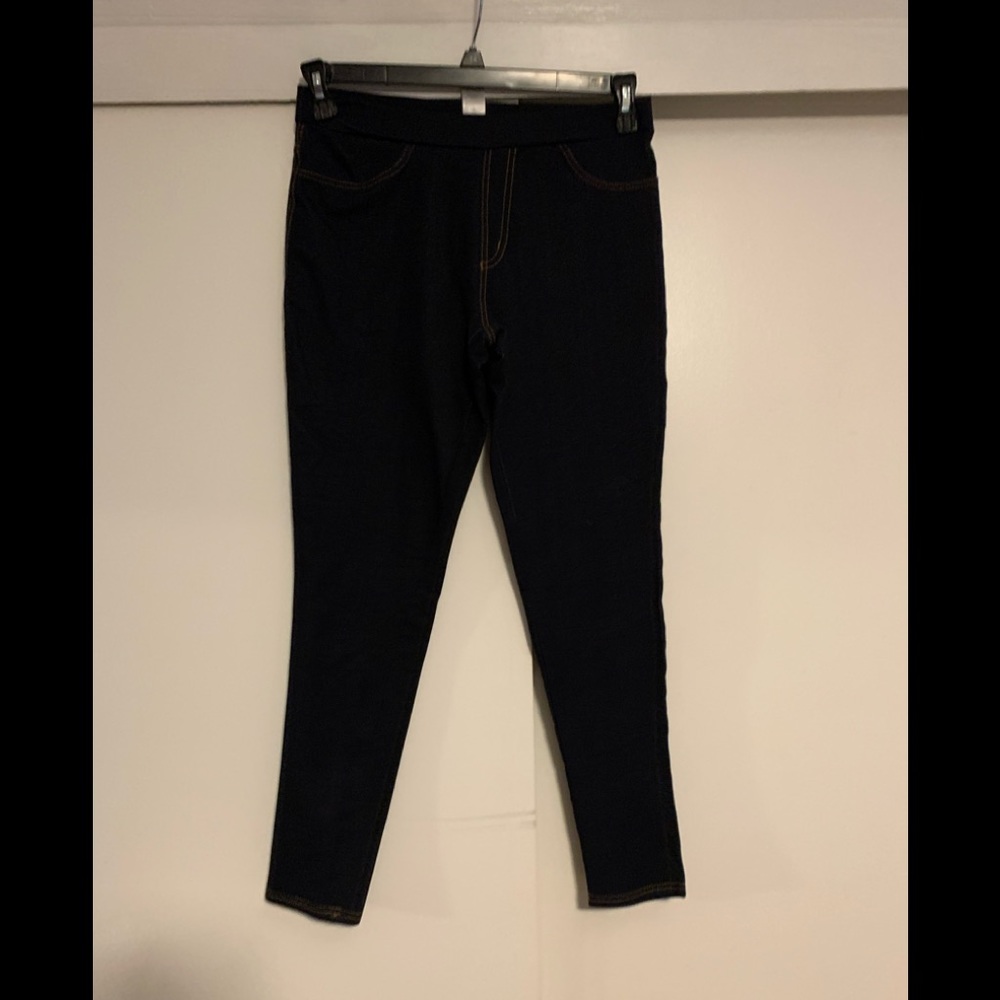 Dark denim jeggings